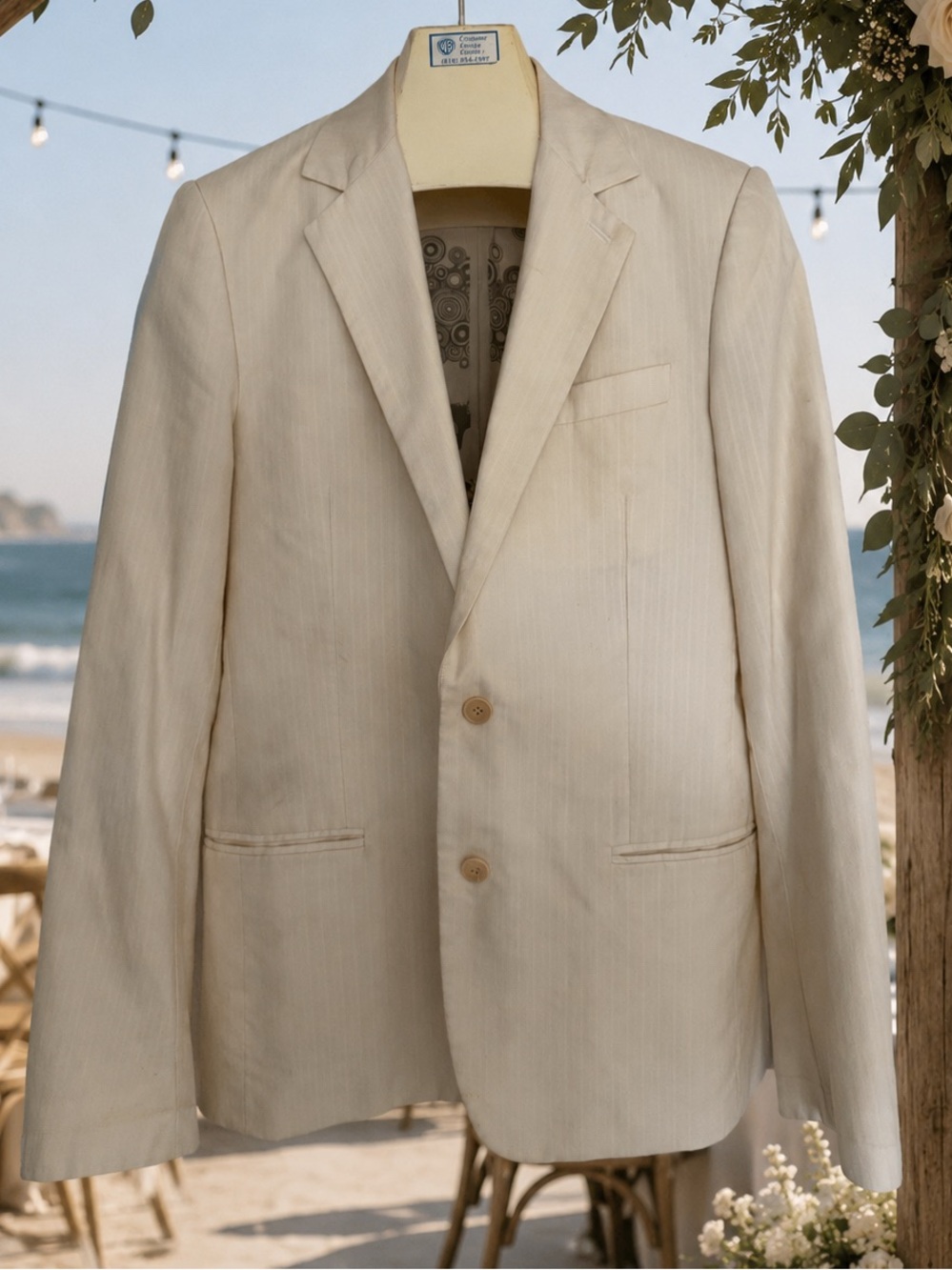Juicy Couture light blazer: “The Doors Of Perception” lining - read description
